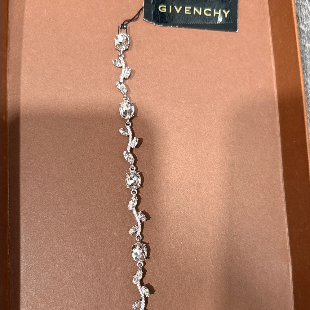 Givenchy Crystal-Embellished Silver Bracelet - Picture 3 of 7